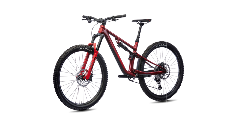 Merida - One-Forty 500 Full Suspension Trail Bike in Red-4